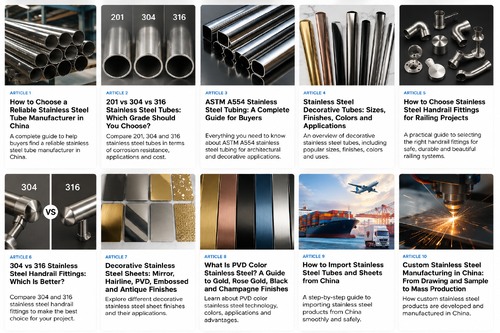 آخرین مورد شرکت How to Choose a Reliable Stainless Steel Tube Manufacturer in China