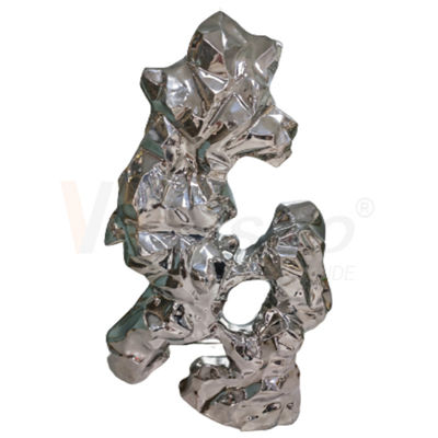 کیفیت  8k Stainless Steel Metal Fabrication Water Ripple Finshed Office Decoration Sculpture Metal کارخانه
