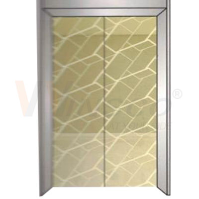 کیفیت  Mirror Etched Elevator Stainless Steel Sheet Cold Rolled Titanium Gold کارخانه