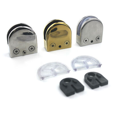 کیفیت  Stainless Steel Glass Railing Clamp Bracket - Corrosion Resistant with Multiple Finishes for Frameless Glass Panels کارخانه