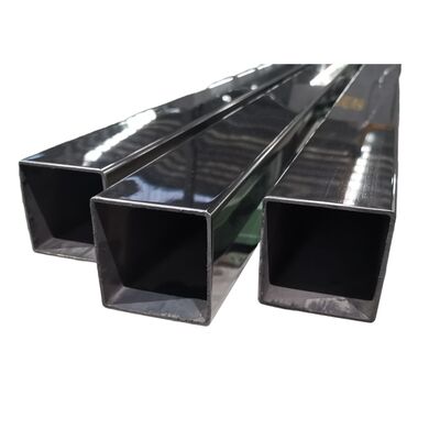کیفیت  600G Mirror Black Stainless Steel Square Tube, 201 304 Grade Black Mirror Inox Square Pipe for Building Decoration & Railing کارخانه