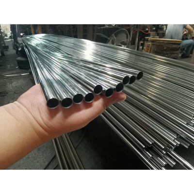 کیفیت  Bright Polished Stainless Steel Tube and Pipe in Round and Square Shapes AISI 201 304 from Manufacturer کارخانه