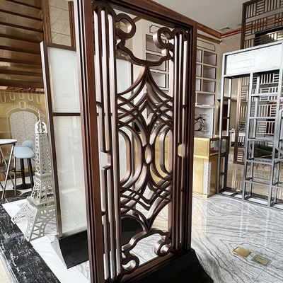 تقسیم‌کننده‌های ورق استیل ضد زنگ اینوکس خط موی قرمز برنزی صفحه‌نمایش تقسیم‌کننده اتاق 304 لیتری