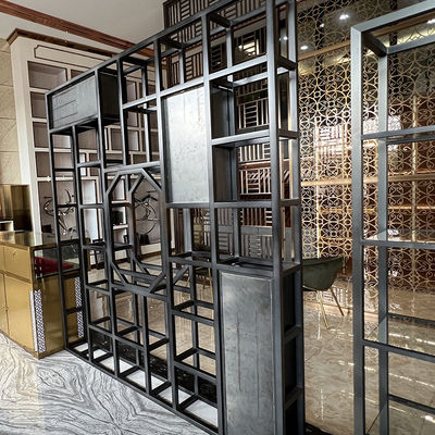 تقسیم‌کننده‌های ورق استیل ضد زنگ اینوکس خط موی قرمز برنزی صفحه‌نمایش تقسیم‌کننده اتاق 304 لیتری