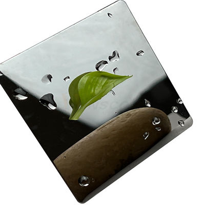 ورق فولادی ضد زنگ سوپر آینه ای 1219 میلی متری 8K تیتانیوم سیاه 316 316L برای دکوراسیون هتل
