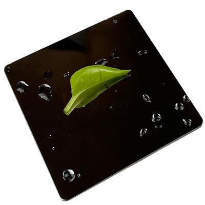 ورق فولادی ضد زنگ سوپر آینه ای 1219 میلی متری 8K تیتانیوم سیاه 316 316L برای دکوراسیون هتل