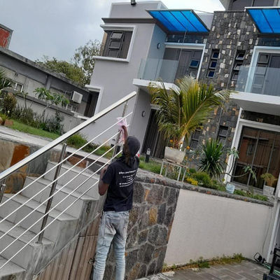 1000mm 1500mm نرده ایوان استیل ضد زنگ نرده Inox باغ نصب آسان