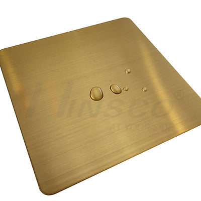 ورق 316 304 316 AFP AFP SS 201 304 201 Hairline Finish Steel Stainless Steel Gold Color SS