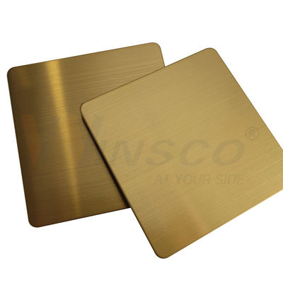ورق 316 304 316 AFP AFP SS 201 304 201 Hairline Finish Steel Stainless Steel Gold Color SS
