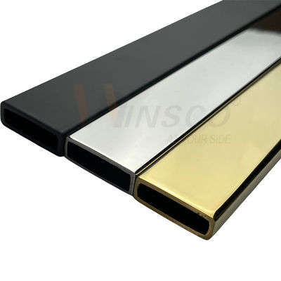 Din 304 316 Pvd رنگی 8k 18k آینه استیل ضد زنگ قفسه حوله حمام لوله دوش کابینت فیکسچر لوله