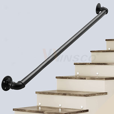 کیت راه پله مدرن Ss201 304 316 لوله نرده استنلس استیل گرد 33.7mm 38mm 40mm 42mm 44mm 50.8mm قطر