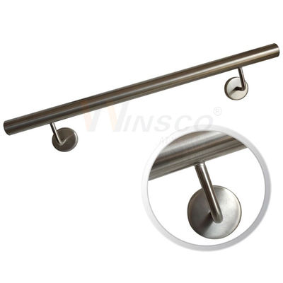 کیت راه پله مدرن Ss201 304 316 لوله نرده استنلس استیل گرد 33.7mm 38mm 40mm 42mm 44mm 50.8mm قطر