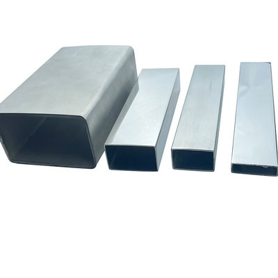 Decorativo TUBO Rectangular BRILLANTE POLISHED 600 C-304 X 6 METROS Steinless Steel Inox Flat Pipe