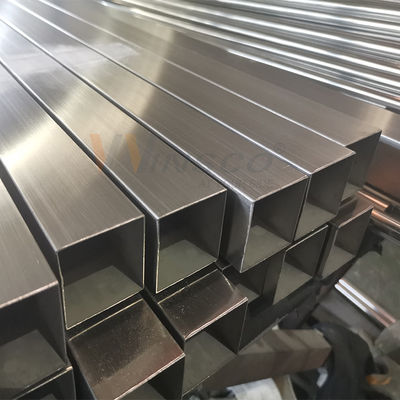 600 Grit پولیش شده AISI 201 304 لوله مربع فولاد ضد زنگ لوله مربع Inox برای کاربردهای تزئینی