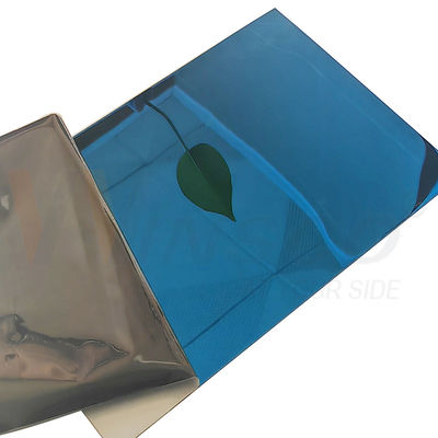 SS 201 ورق فولاد ضد زنگ 1.2mm 1.5mm سفیر آبی آینه تمام شده