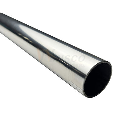 42.4mm OD آینه بی فولاد رایلینگ لوله 0.8mm-3.0mm ضخامت ساتن SUS 201 304 316 لوله دور فولاد ضد زنگ