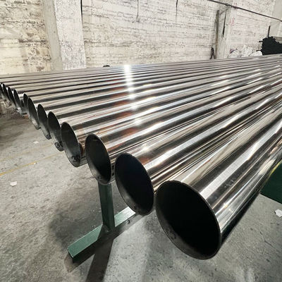 1 3/4 اینچ لوله فولاد ضد زنگ 0.8mm-3.0mm ضخامت آینه 44.5mm لوله گرد Inox 201 304 316 درجه