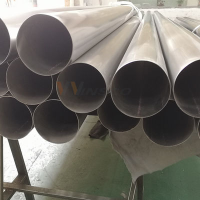 3'' OD 1.2mm-5.0mm ضخامت لوله دور Inox SUS 201 304 316 آینه ساتن پایان 76.2mm لوله فولاد ضد زنگ