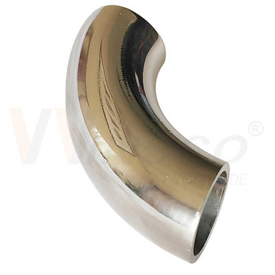 سطح آینه ساتن 55mm طول قوس 12.7mm OD AISI 201 304 316 فلز ضد زنگ آرنج 1.2mm 1.5mm ضخامت