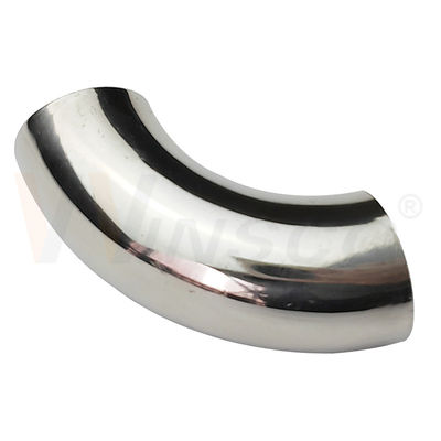 1.2mm 1.5mm ضخامت 201 304 316 درجه آینه سطح ساتن 15.9mm OD فولاد ضد زنگ دستگیره آرنج 55mm طول قوس