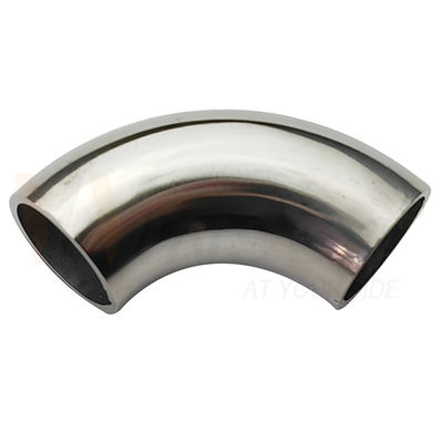 1.2mm 1.5mm ضخامت 201 304 316 درجه آینه سطح ساتن 15.9mm OD فولاد ضد زنگ دستگیره آرنج 55mm طول قوس