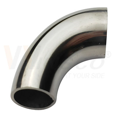 1.2mm 1.5mm ضخامت 201 304 316 درجه آینه سطح ساتن 15.9mm OD فولاد ضد زنگ دستگیره آرنج 55mm طول قوس