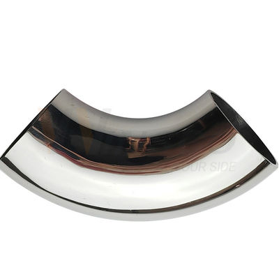 AISI 201 304 316 آینه ساتن نطفه نطفه اتصال 1 1/2' 38.1mm OD فولاد ضد زنگ چوک 98mm 120mm قوس