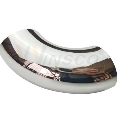 صیقل بالا SS 201 304 316 لوله کشی 1.2mm-2.0mm ضخامت 50.8mm 2' OD فولاد ضد زنگ