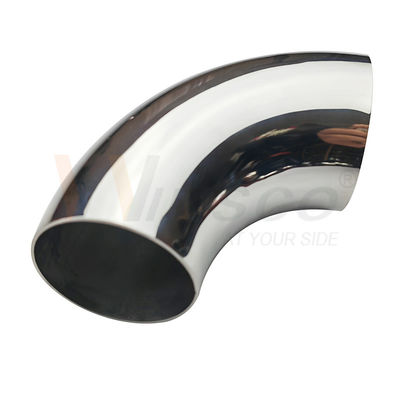 AISI 201 304 316 آینه ساتن 76.2mm 3 اینچ OD فولاد ضد زنگ دستبند آرنج 1.2mm-2.0mm ضخامت