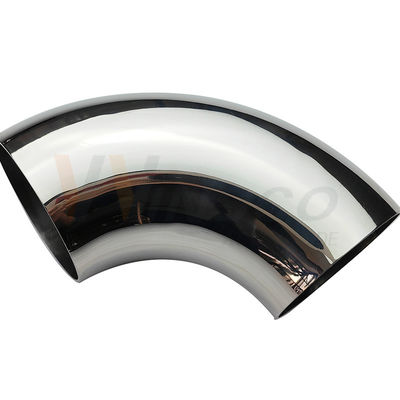 AISI 201 304 316 آینه ساتن 76.2mm 3 اینچ OD فولاد ضد زنگ دستبند آرنج 1.2mm-2.0mm ضخامت