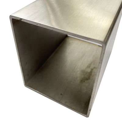 SUS 201 AISI 304 TP 316 درجه بزرگ اندازه Inxo ضخامت دیوار لوله 120mmx120mm فولاد ضد زنگ لوله مربع