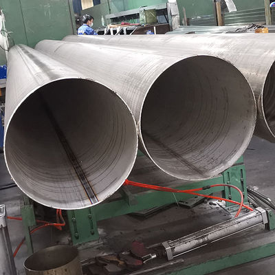 مقاومت در برابر دمای بالا 159mm لوله جوش بی فولاد AISI201 304 316 قطر بزرگ دور فولاد ضد زنگ لوله دیواری ضخیم