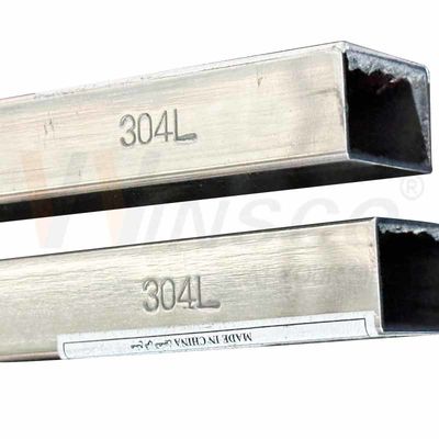 مقاومت در برابر خوردگی Winsco فلز Inox لوله جوش 304L درجه فولاد ضد زنگ دور مربع لوله مستطیل