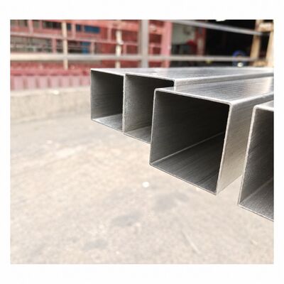 لوله مربع فولاد ضد زنگ 50x50 میلی متر ساتن برش 201 304 316، ضخامت دیواره 1.23.5mm