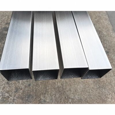 لوله مربع فولاد ضد زنگ 50x50 میلی متر ساتن برش 201 304 316، ضخامت دیواره 1.23.5mm