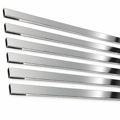 30x10mm SUS 304 316 201 8K آینه پولیش شده از فولاد ضد زنگ لوله مستطیل برای مبلمان حمام