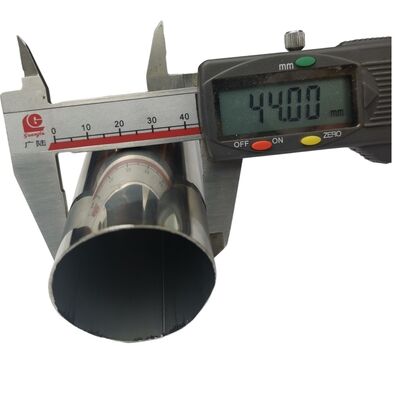 1 3/4 اینچ لوله فولاد ضد زنگ 0.8mm-3.0mm ضخامت آینه 44.5mm لوله گرد Inox 201 304 316 درجه