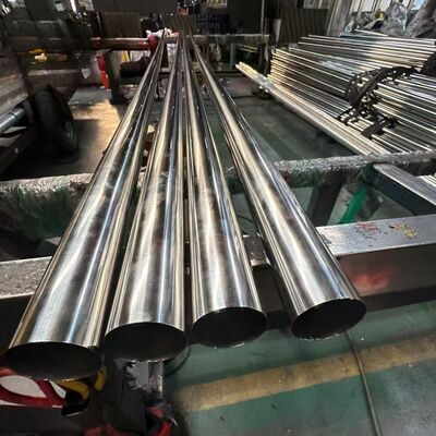 1 3/4 اینچ لوله فولاد ضد زنگ 0.8mm-3.0mm ضخامت آینه 44.5mm لوله گرد Inox 201 304 316 درجه