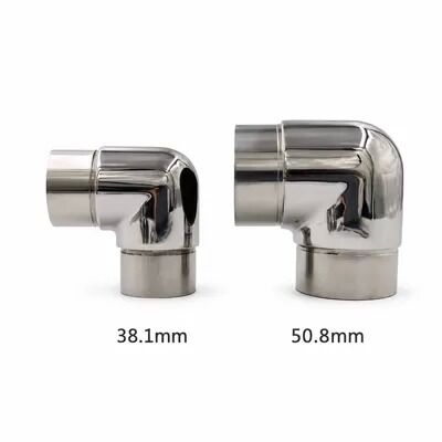 SS201، SS304 و SS316 فولاد ضد زنگ 90 ° آرنج کوتاه برای لوله های گرد 25.4 ∼ 50.8 میلی متر