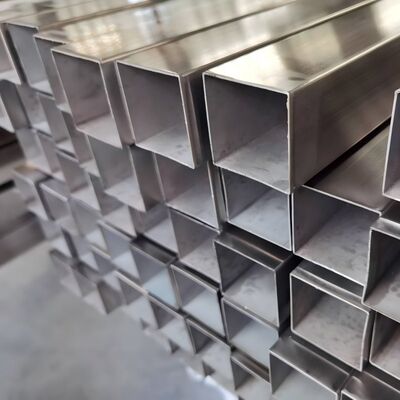 لوله های مربع و مستطیل از فولاد ضد زنگ 10 × 10mm تا 200 × 200mm با ضخامت دیوار 1.5 - 5.0mm برای ساخت و ساز