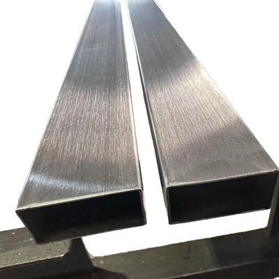 لوله مستطیل 40 × 20mm فولاد ضد زنگ با 180G Hairline Finish در SS201 304 316 درجه