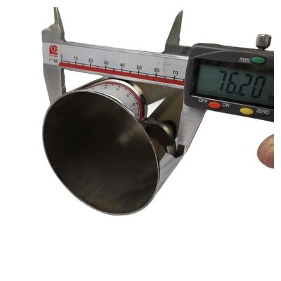 3'' OD 1.2mm-5.0mm ضخامت لوله دور Inox SUS 201 304 316 آینه ساتن پایان 76.2mm لوله فولاد ضد زنگ