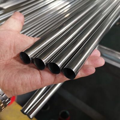 0.4mm-2.0mm ضخامت 3/4'' لوله دور Inox 201 304 316 درجه 19.1mm آینه ساتن پایان لوله فولاد ضد زنگ