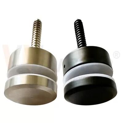 خط موی سیاه ساتن M10 پیچ تبلیغاتی AISI 304 316 فولاد ضد زنگ آداپتور شیشه ای مناسب برای 8mm-12mm 24mm