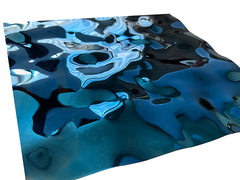 ورق SS Blue Mirror 8k Water Ripple