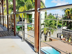 نرده راه پله خانه اینوکس AISI 201 304 316 از جنس استنلس استیل