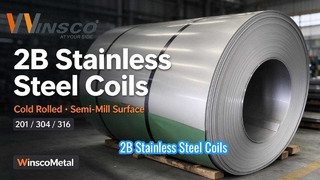 کویل های فولادی ضد زنگ Winsco Metal 2B 201 304 316 | کلاف فولادی نورد سرد