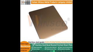 ورق استیل ضد زنگ عتیقه با آبکاری برنز قرمز برس خورده Winsco
